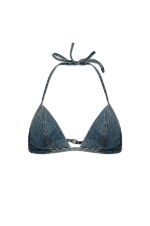 【関税＆送料込み】Rick Owens Bra Brown Porterville Foil Stretch Denim Bra by Rick Owens